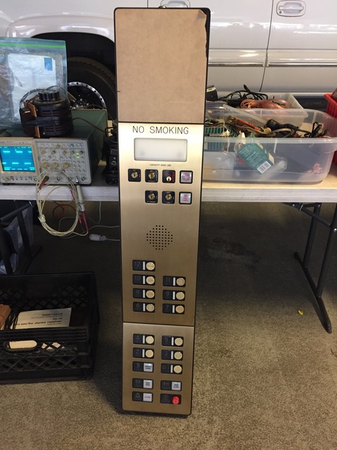 Elevator control panel