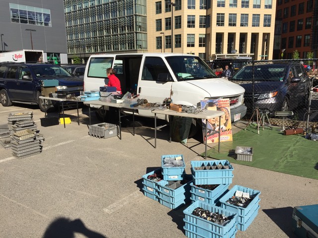 Setup in the outside lot